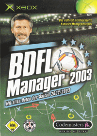 BDFL Manager 2003 PAL Xbox PAL box art